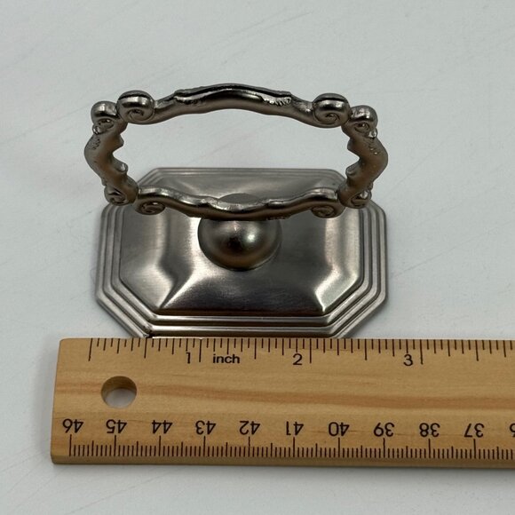 Southern Living At Home Set Of 4 Napkin Rings Redmont Heirloom #40980 Silver - Picture 7 of 8